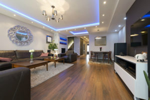 LED Lighting in a living room | LED Downlights vs Halogen | Unified Electrical and Communications